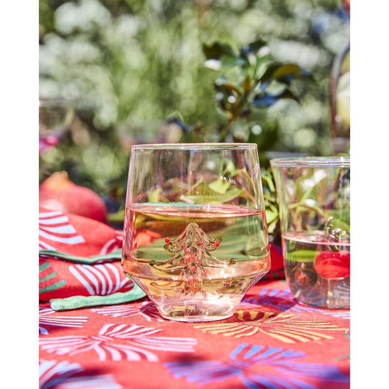 Kip&Co Tickled Pink Christmas Tumbler Glass 2P Set image number 1